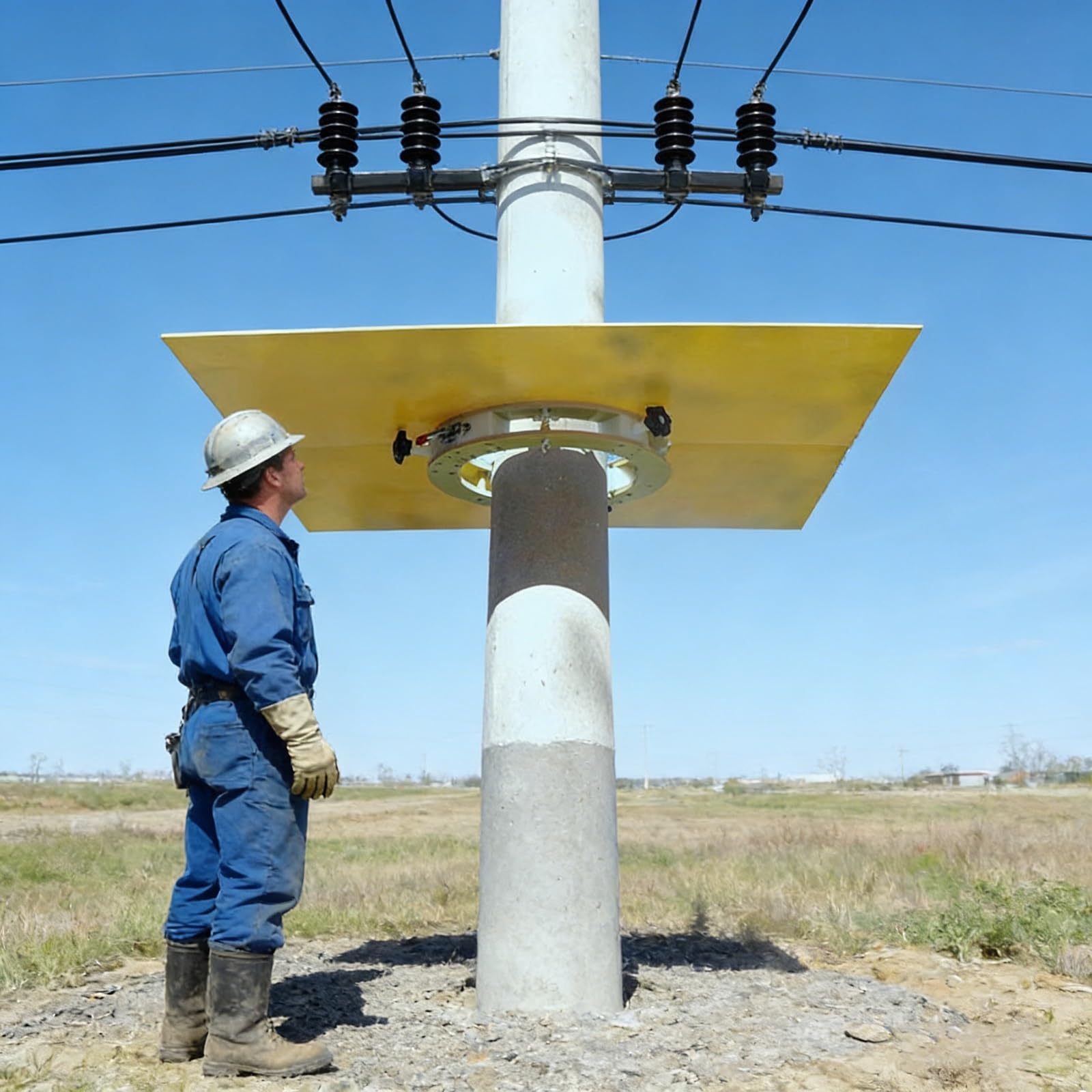 Panneau d'isolation pour lignes électriques aériennes en époxy 120 cm