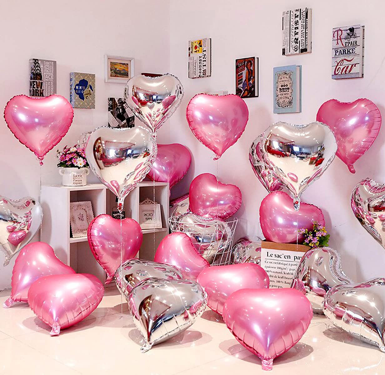 Pack 20 · Pink & Silver