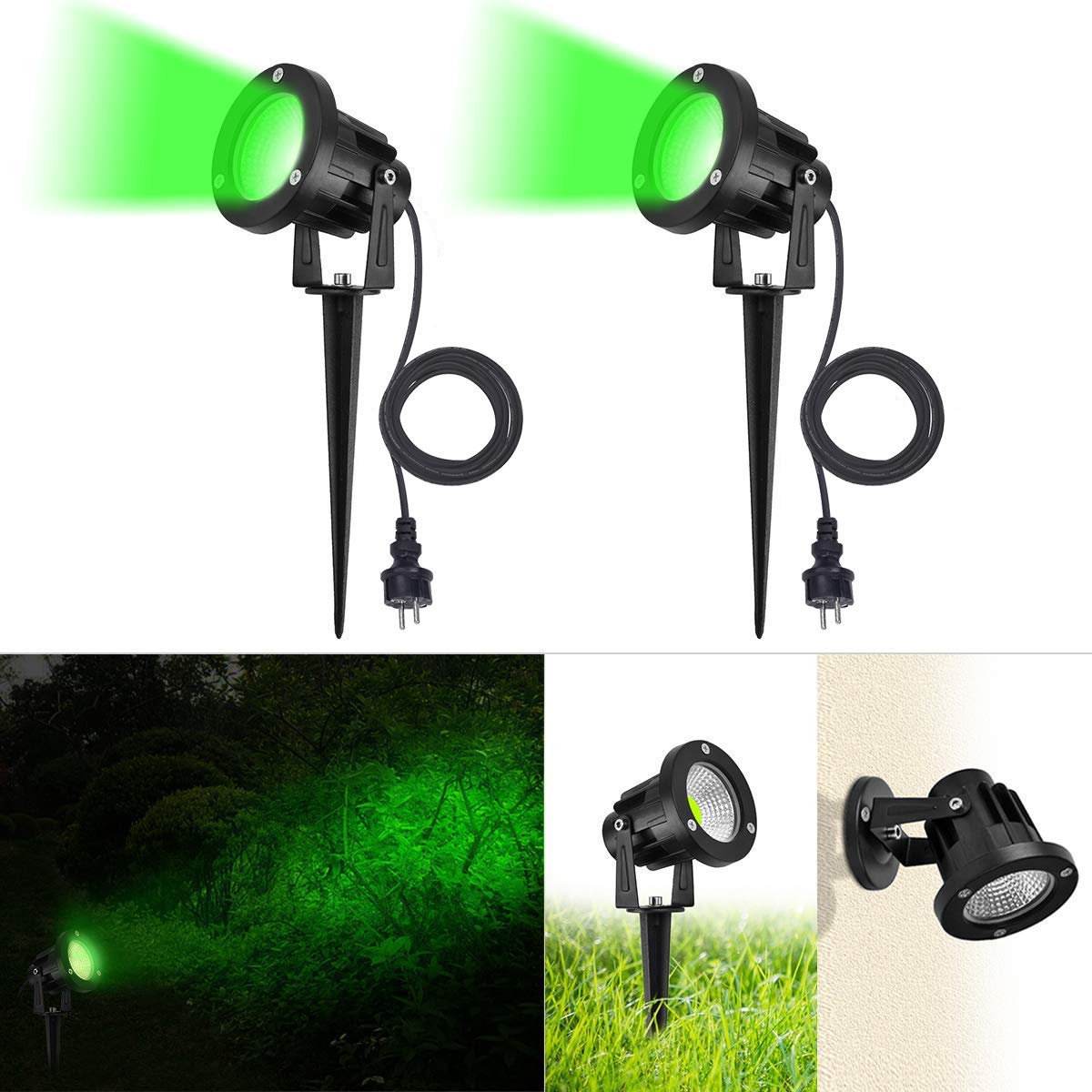 Shanrya Rasenleuchten – 3W LED, IP65 Wasserdicht, Warmweiß, Für Garten & Terrasse (ca. 28 Cm Hoch)