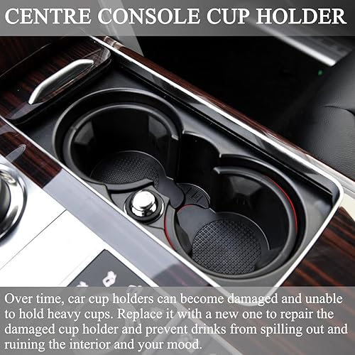 Miniatura 5 de Inserto de portavasos para consola central Compatible con Land Rover LR2 LR3 LR4 LR021330 LR087454