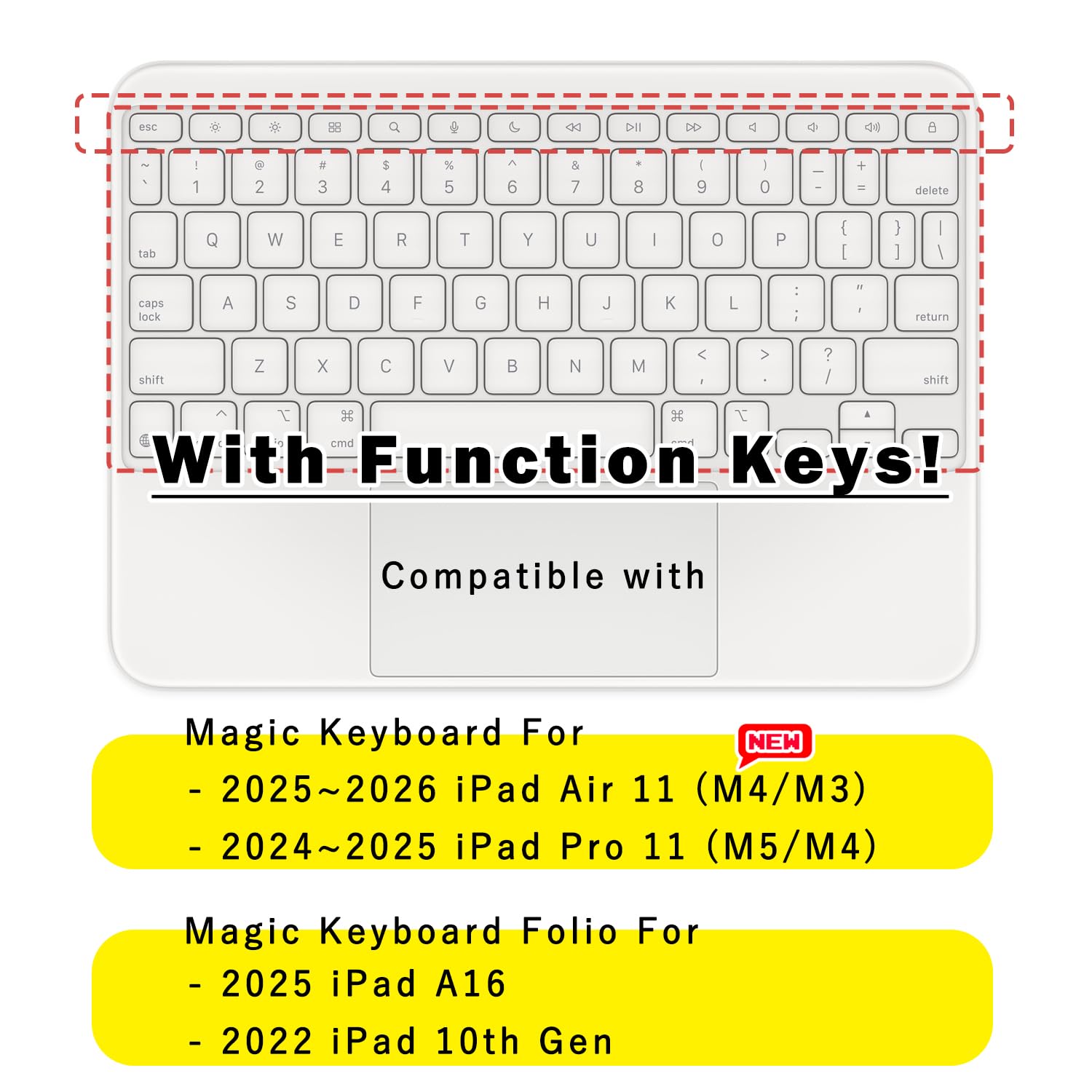 iPad Magic Keyboard Folio キーボード　カバー　白色 Magic Keyboard Folio for iPad – Expercom