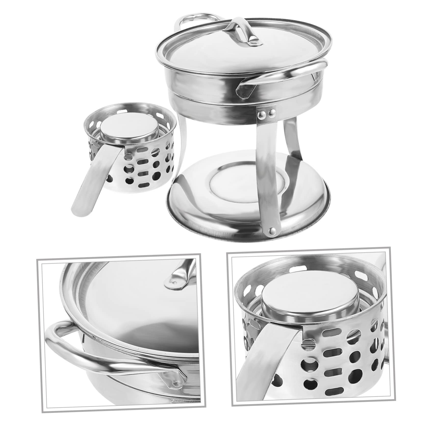 TOGEVAL Stainless Stove Single Large Hotpot Pot Fire Stove Hotpot Fire for Home