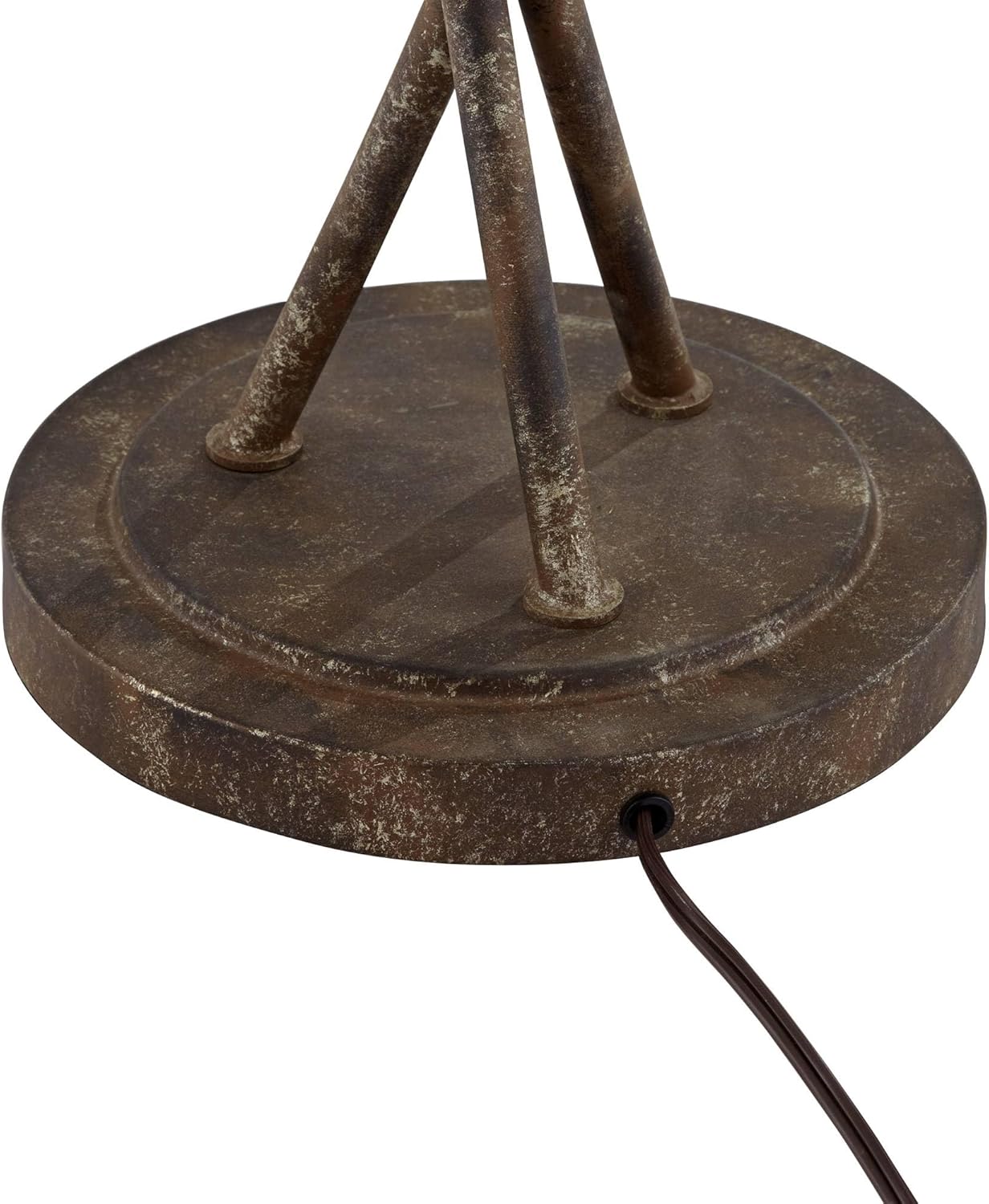 Franklin Iron Works Vierra Trio Farmhouse Rustic 68" Tall Standing Floor Lamp Tree 3-Light Foot Switch Brown Metal Copper Bronze Finish Living Room Bedroom House Reading Office Home Decor Entryway