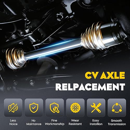 Miniatura 4 de Eje CV delantero izquierdo para Can-Am Commander 800R 1000 1000R (DPS MAX X XT XT-P LTD) 2011-2020 1 unidad delantera izquierda engrasada 4340 acero
