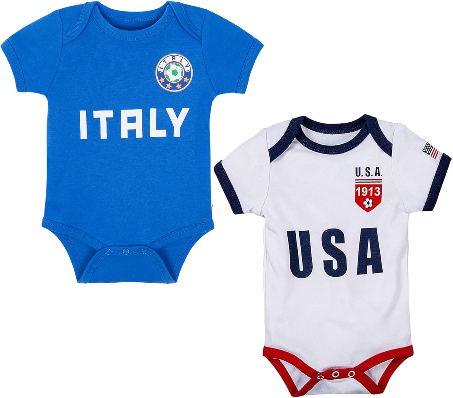 Cnins Sporty Baby Bodysuit 0-24M, Soccer-Themed Infant Onesie for Game Days, Family Matching Outfits, Party & Gift