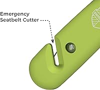 Vista 3 de Swiss Safe Martillo de Seguridad para Auto Durazno 5-1 Rompecristales con Cortador de Cinturón de Seguridad - Martillo de Escape de Emergencia