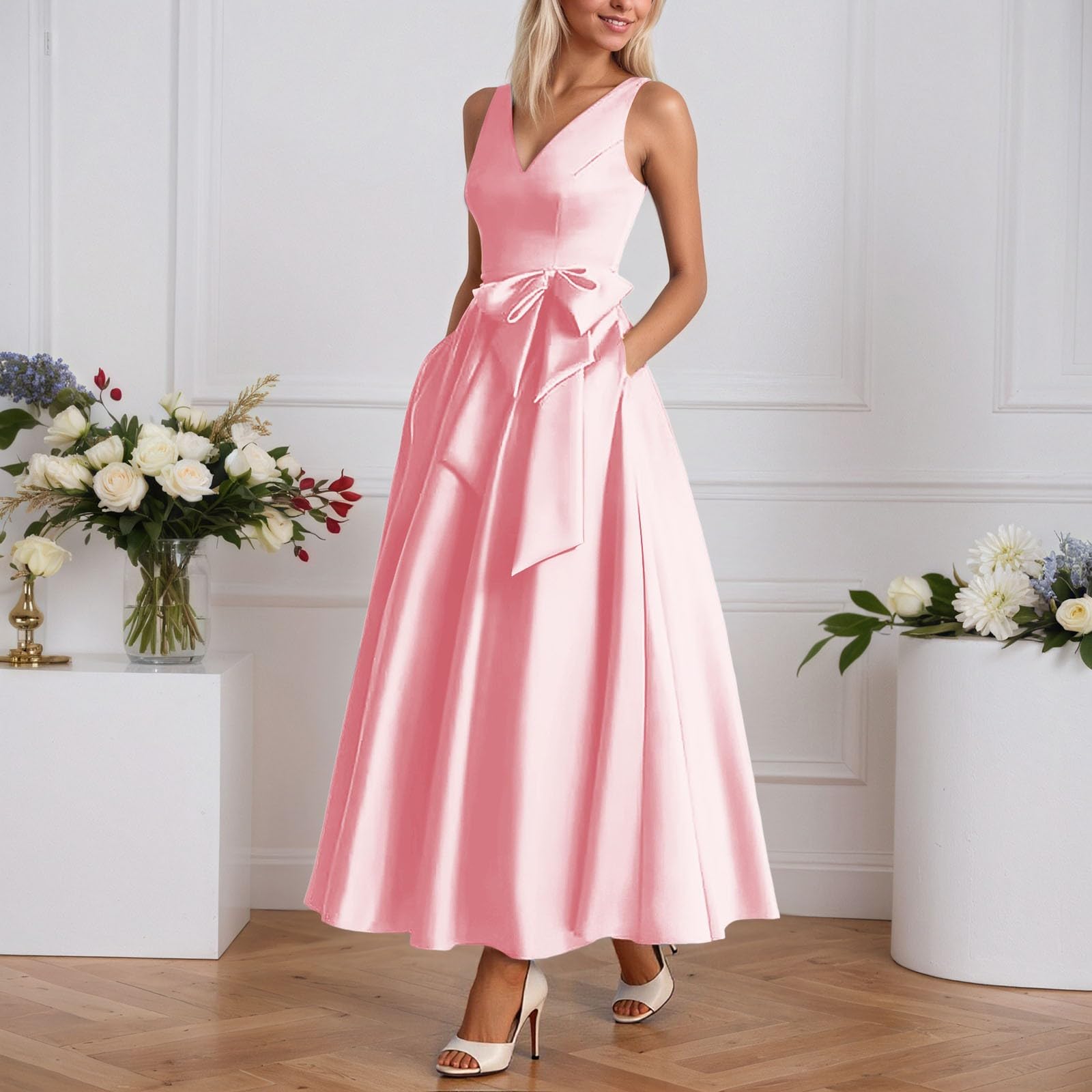 Vestido de mujer elegante de satén, vestido de noche, ocasiones festivas, vestido de cóctel, vestido de baile, diseño cómodo, vestido de fiesta de alta calidad, corte ajustado, vestidos de fiesta