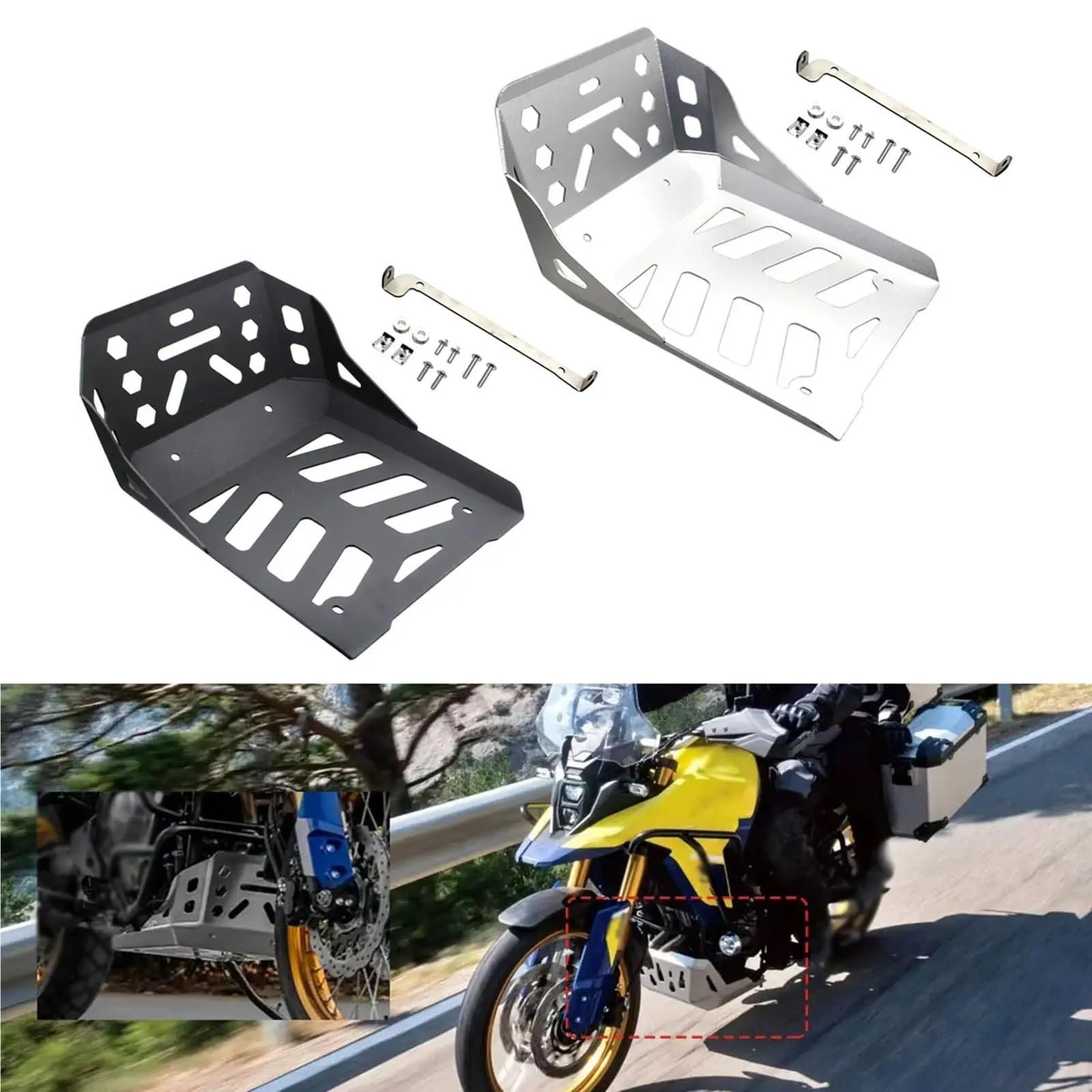 Podwozia Motocykla Osłona ochronna płyty ochronnej Osłona ochronna Płyta ochronna o dużej wytrzymałości Osłona silnika Osłona podwozia Części zamienne(1)