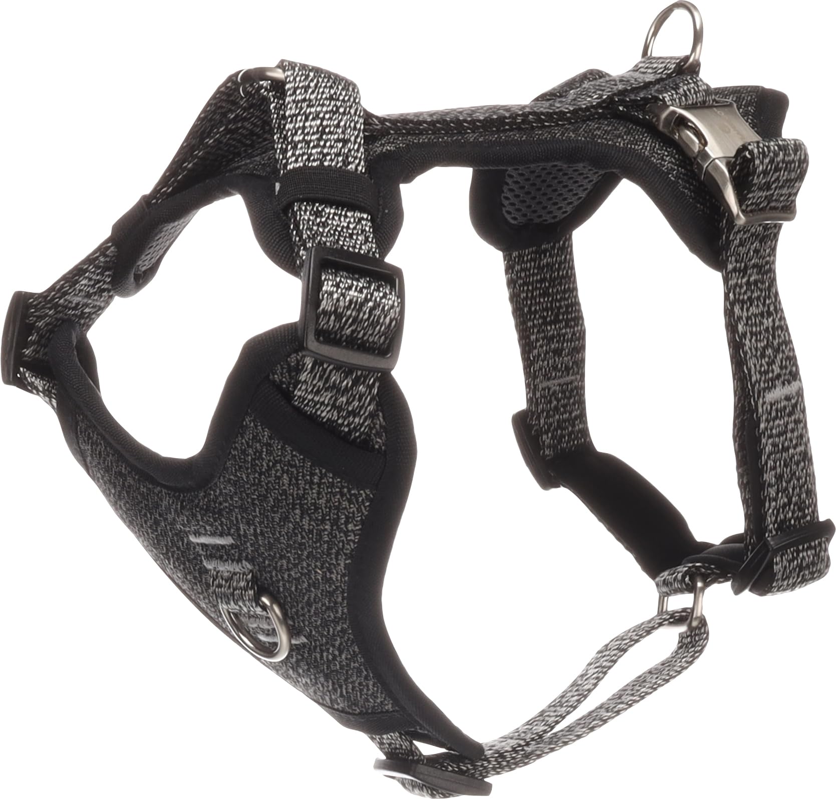 Flamingo Dog Harness Mago Dark grey S 31-49cm 40-60cm 20mm
