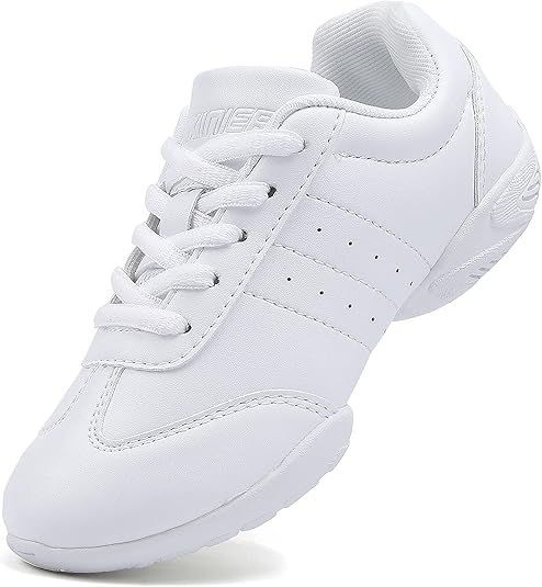 BAXINIER Girls Black Cheerleading Shoes Breathable Youth Cheer Competition Sneakers Athletic Training Dance Tennis Walking Shoes - Black 5 Big Kid In Arabia | Whizz Cheerleading - View #4
