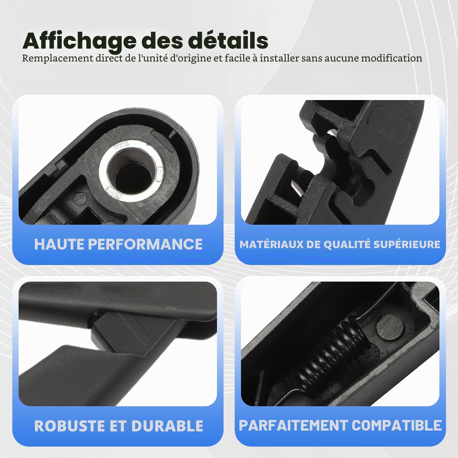 Balais Essuie-Glace arrière et Balai d'essuie-Glace pour Megane 4 MK4 2018-2022 Kit Bras essuie-Glace arrière