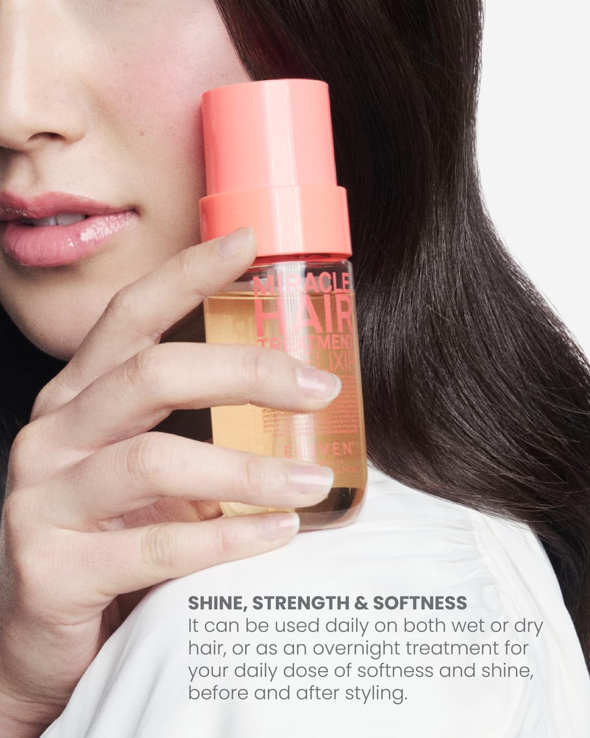 ELEVEN Australia Miracle Hair Treatment Oil Elixir – Haaröl mit Peptiden, Marula & Argan Öl – Reduziert Frizz, beugt Spliss vor, für Glanz & Geschmeidigkeit – für alle Haartypen – 100 ml