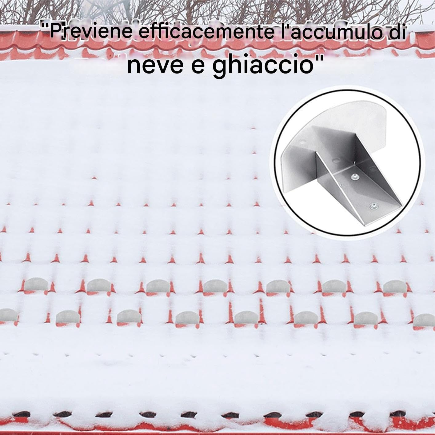 Retenedores De Nieve Para Techo De Acero 25 Unidades Barreras | Sistemas De Retención De Nieve Para Tejas Y Canalones En Viviendas Y Edificios