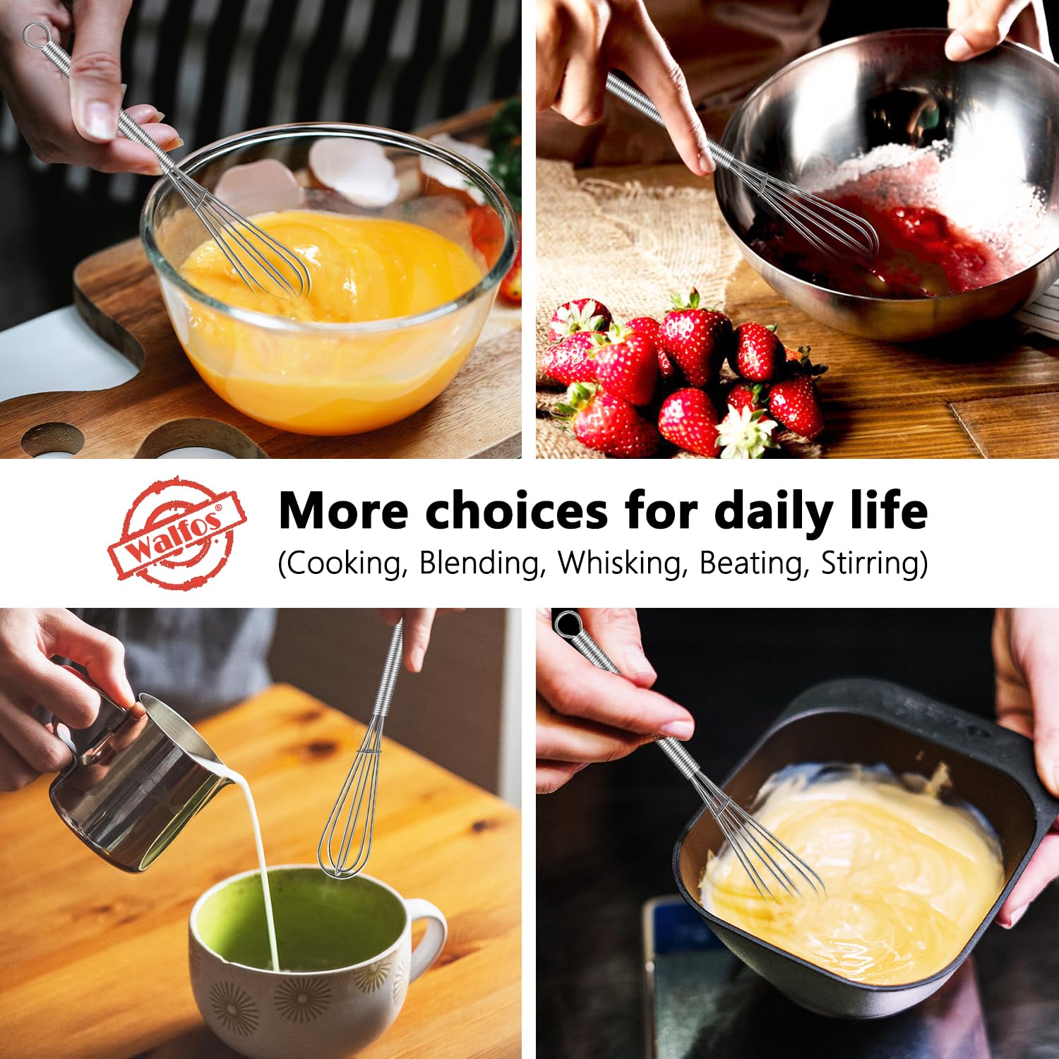 6 Inch Mini Whisks, Small Whisks Bulk 304 Stainless