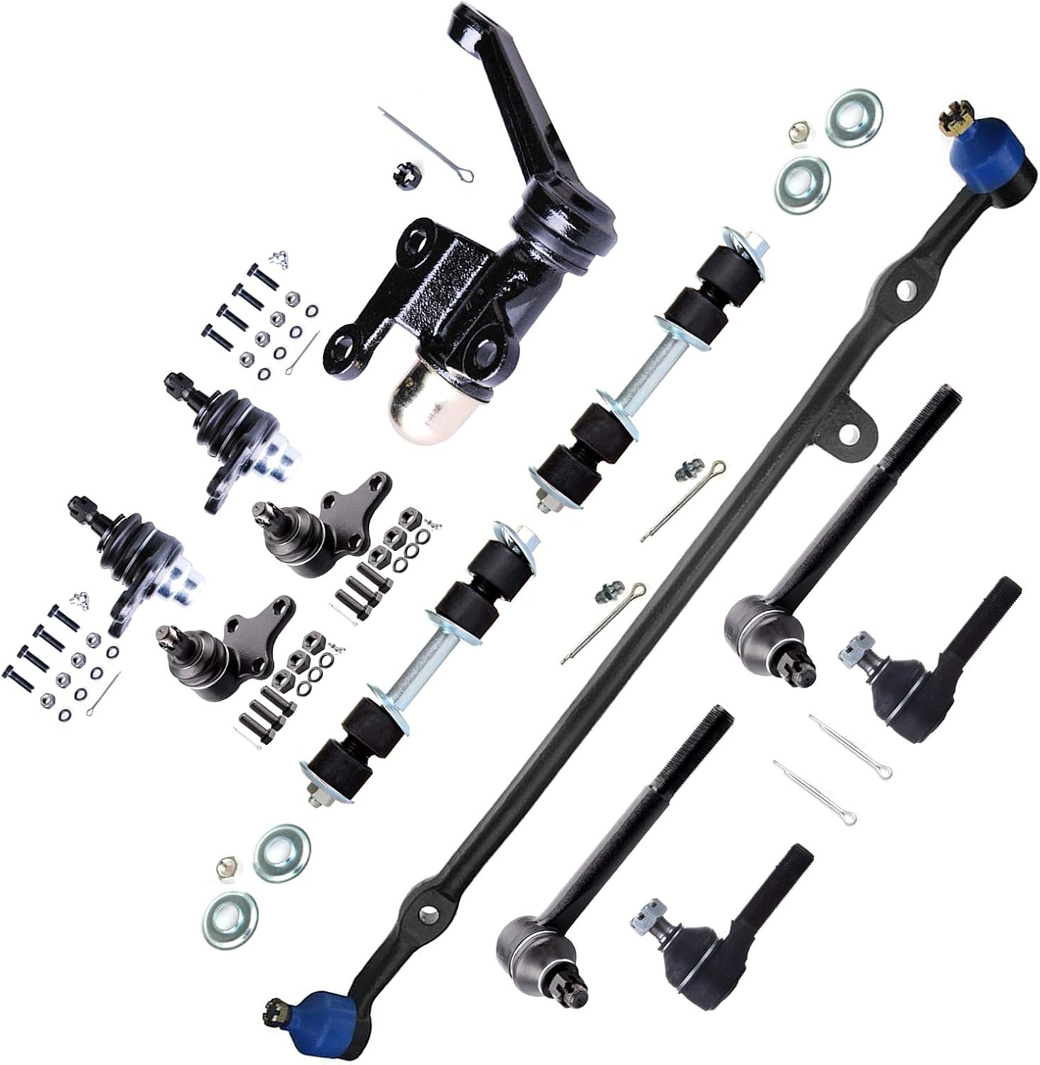 ASAPE Front Upper/Lower Ball Joint Idler Arm Tie Rod End Sway Bar End Link Suspension Kit Replacement for 1989-1995 for Toyota Pickup (RWD Only)- 12Pcs Set,