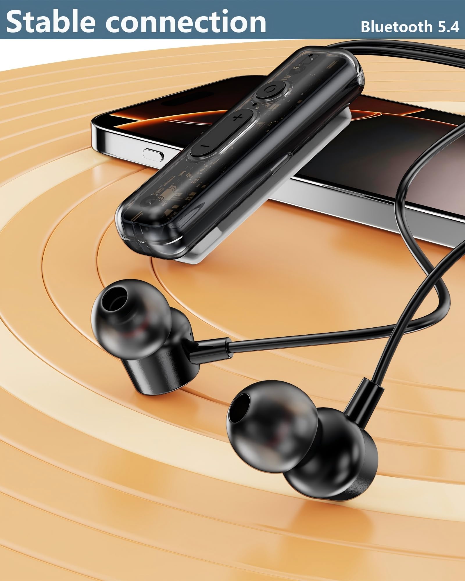 Amazon.com: ZXQ Magnetic Lapel-Clip Neckband Bluetooth Headphones