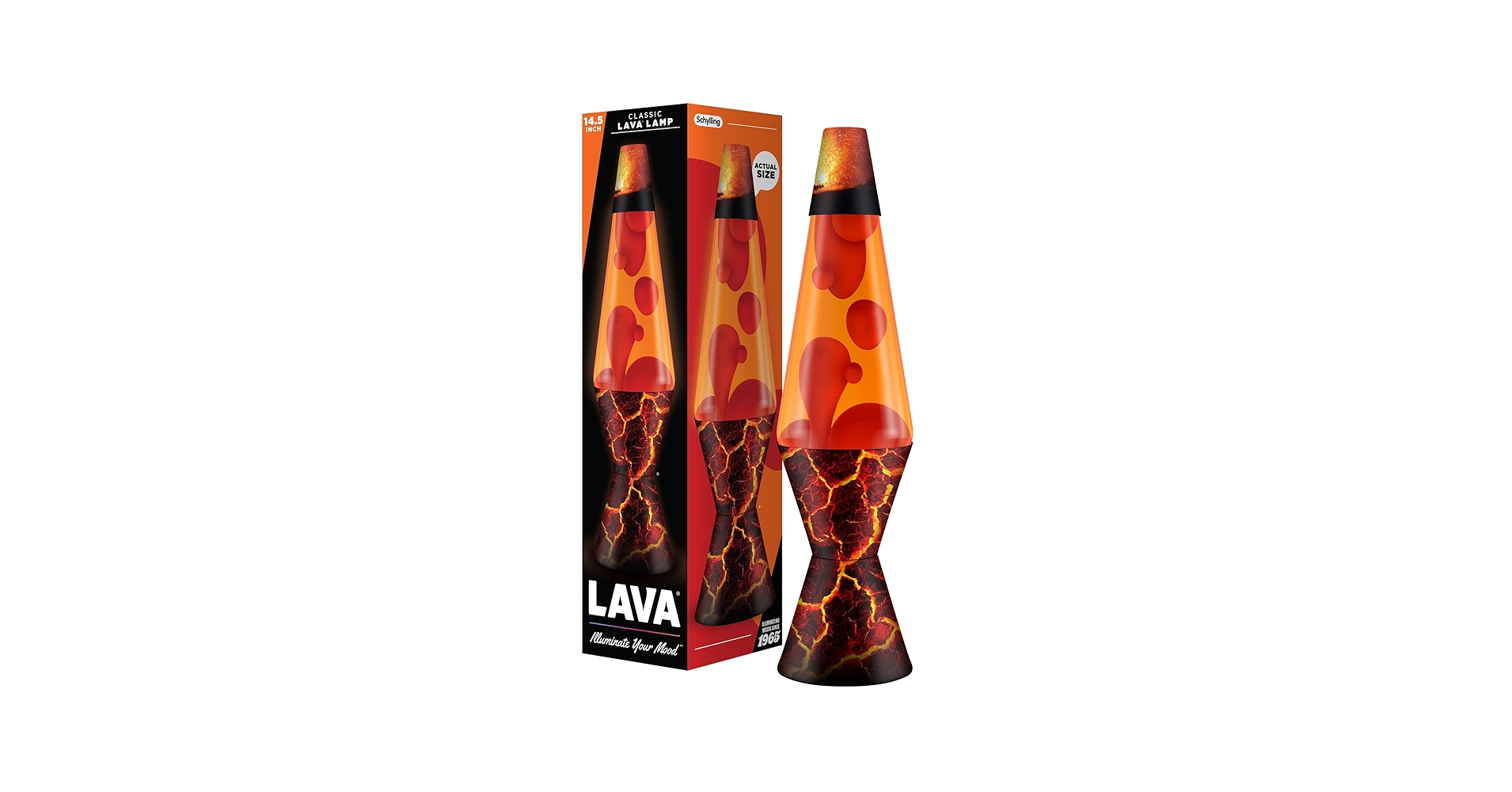 Lava オリジナル2700 14.5インチブラックベースのLavaランプ Lava オリジナル2700 14.5インチブラックベースのLavaランプ