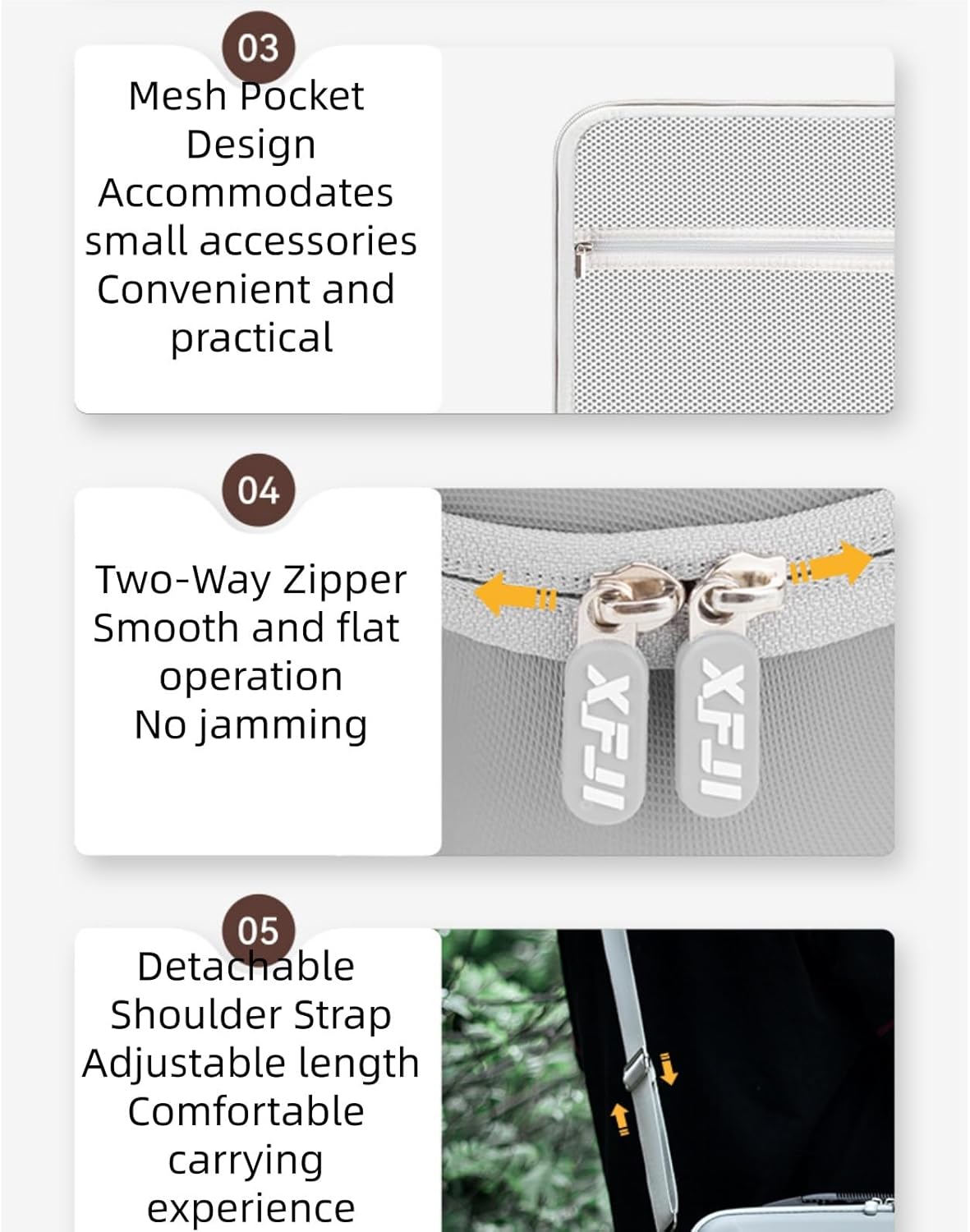 Storage Case for DJI RS5,Waterproof Portable PU leather Carrying Shoulder Bag for DJI Ronin RS 5/ RS 5 Combo (Black)