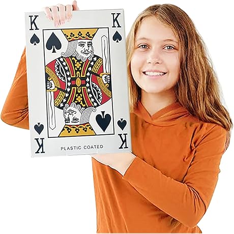 Yuanhe Giant Playing Cards - 10.5x14.5in Overized Jumbo Cards