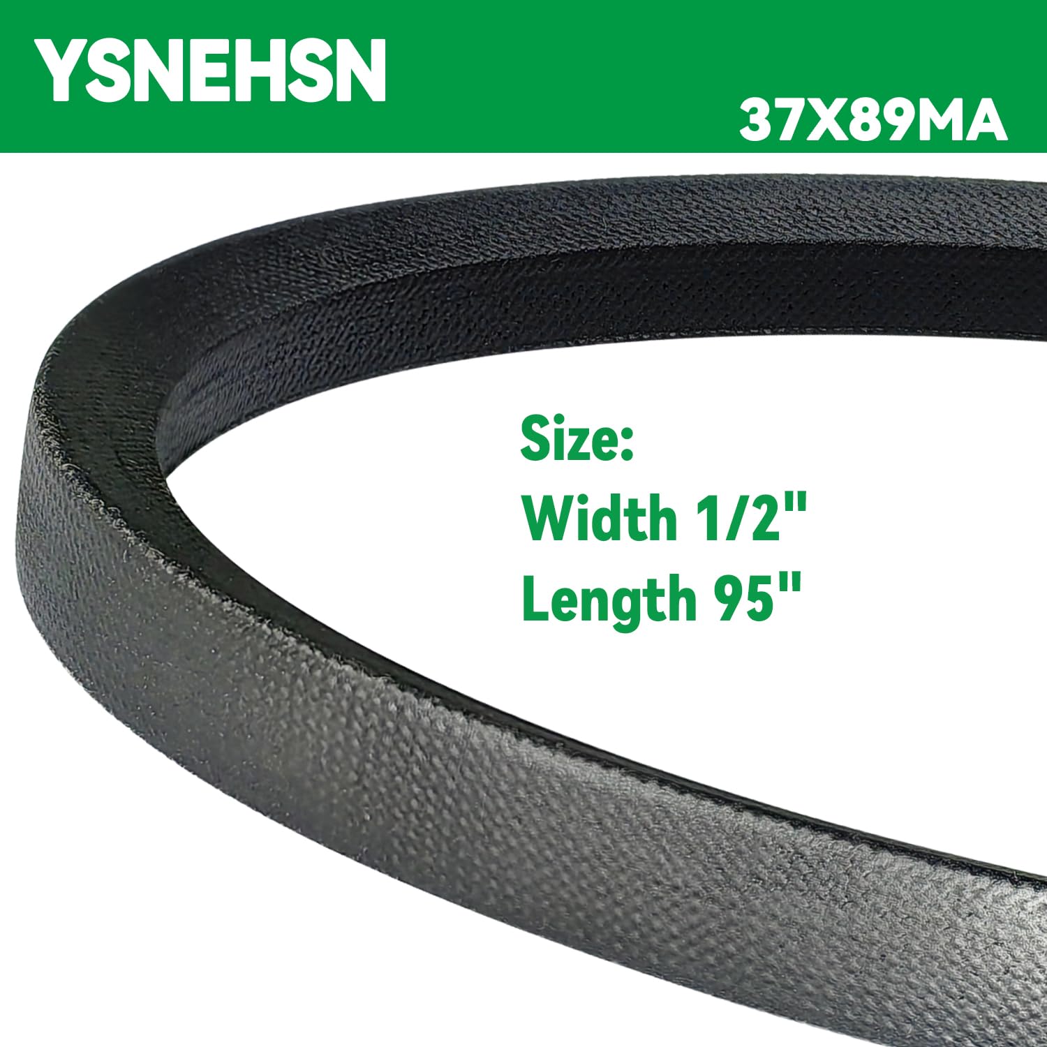 37X61MA - Correa de transmisión para cortacésped Murray 37X61 037X61MA 583010501 710531 John Deere M126012 Craftsman 24690 con Husqvarna YTHP1542 LT120 LT130 LT1238 LT1538 YT150 (1/2 x 95 pulgadas)