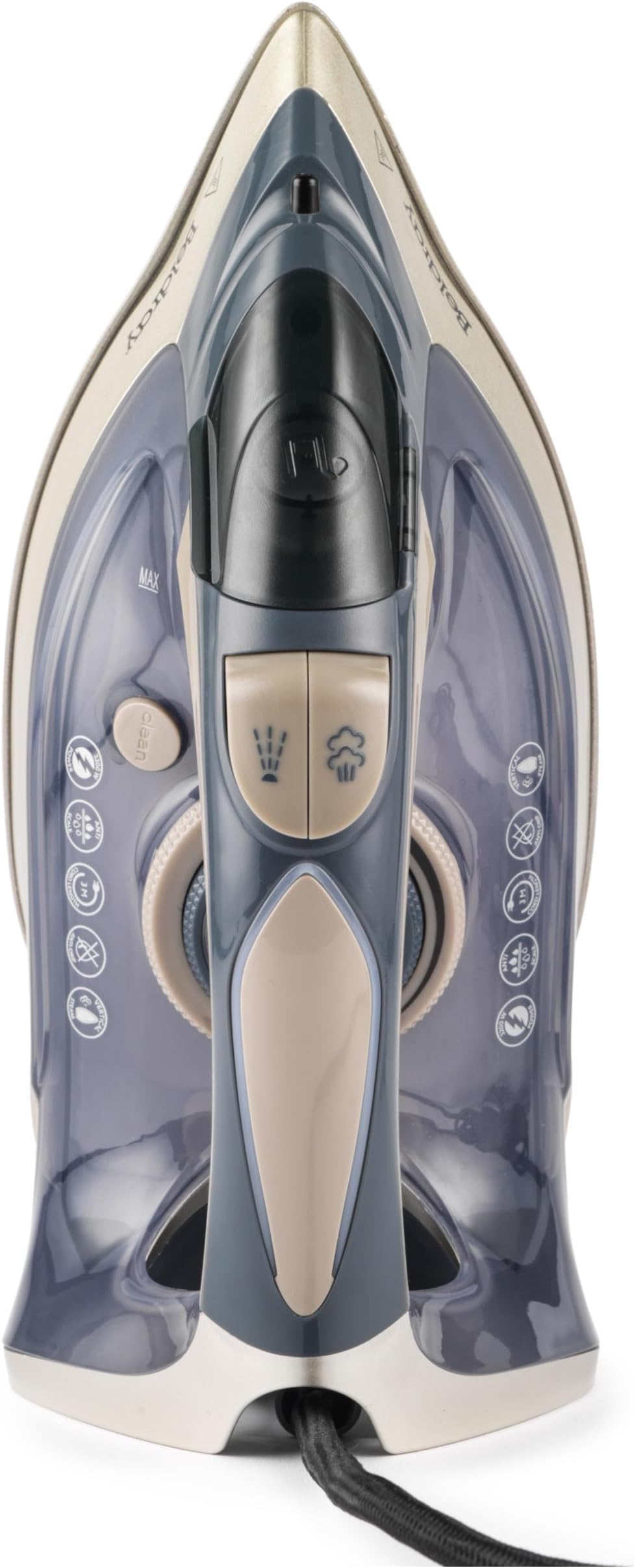 Beldray Powerlite Steam Iron, Ceramic Soleplate, Auto Shut-Off, 200g/min Steam, 320ml Water Tank, 3m Power Cord, Preheat & Ready Indicator Lights, Variable Temperature Control, Titanium, BEL01621F | Ceramic Soleplate, 320ml Water Tank, Auto Shut-Off, Self-Clean Anti-Calc, Water Spray Function, 3m Power Cord