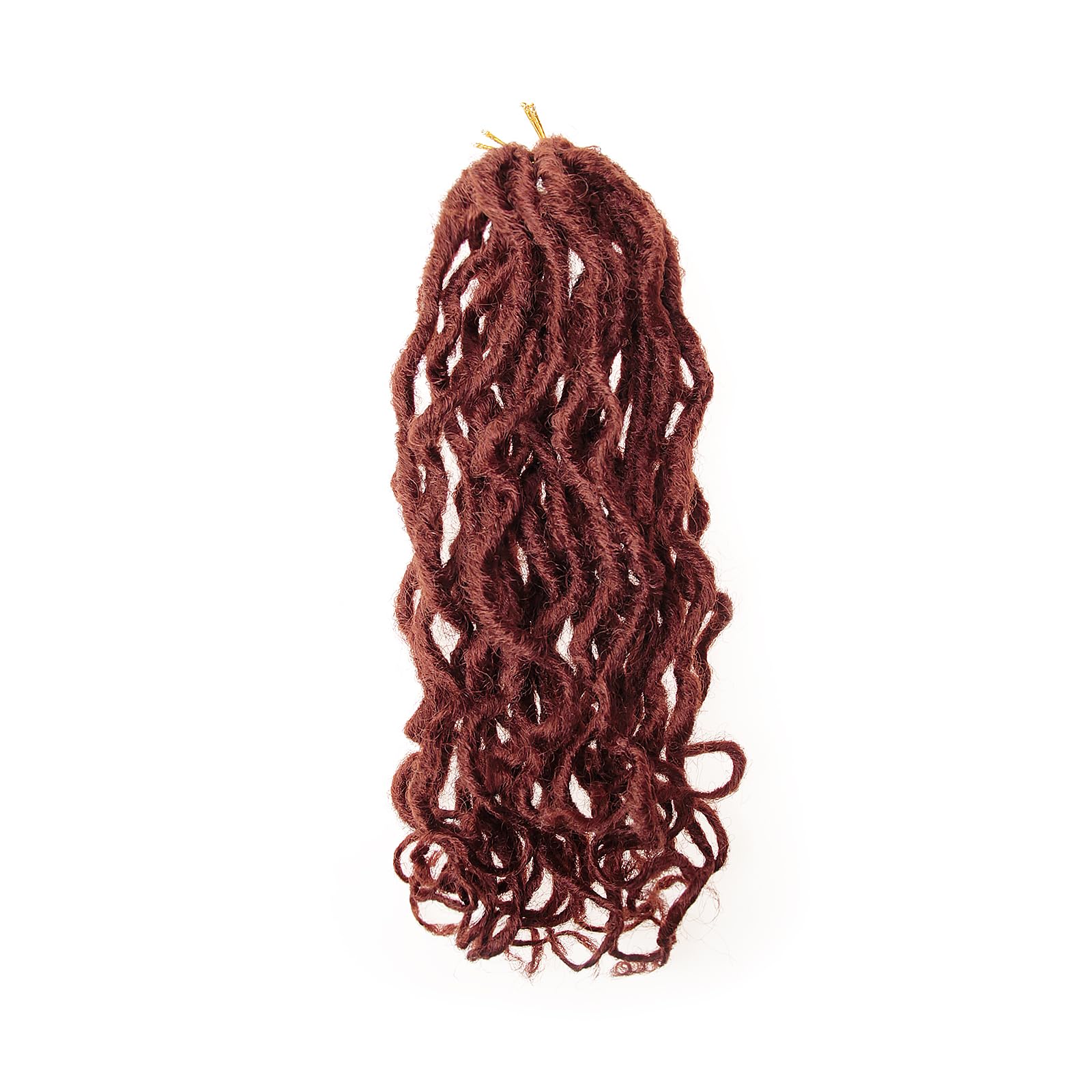 New Goddess Locs Crochet Hair,12" Faux Locs Crochet Hair Hippie Locs Synthetic Extension Ombre Crochet Locs Boho Style Crochet Braids (2 Packs 350#, 12") 12 Inch 350#