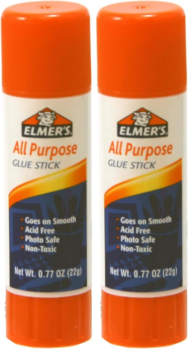 Elmer's All Purpose Glue Sticks, 0.77-oz, 1 Count (Pack of 2)
