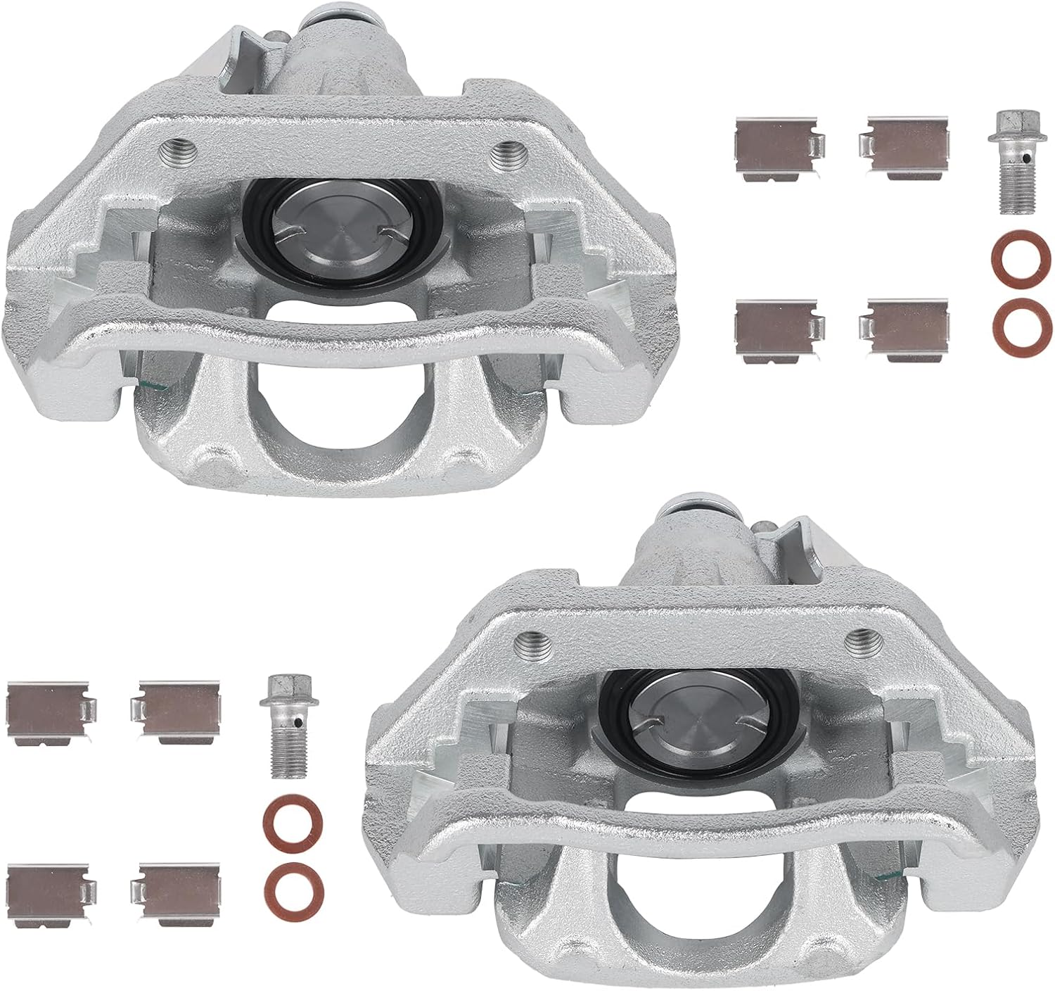 Autoround 18B5299 18B5298 Rear Brake Caliper Fit for Ford Edge 2011-2014, Lincoln MKX 2011-2015, Both Driver Passenger Side
