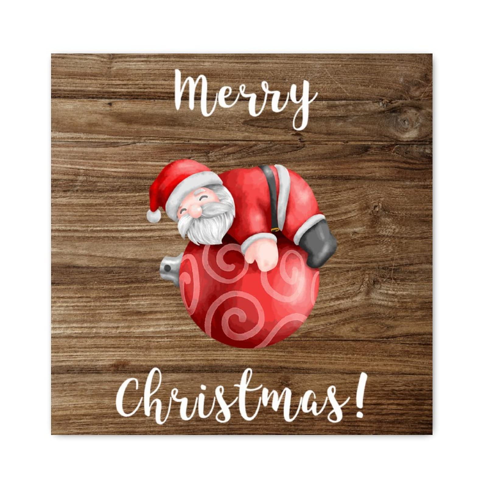Panneaux de Noël en bois style ferme 40cm pour décoration murale maison