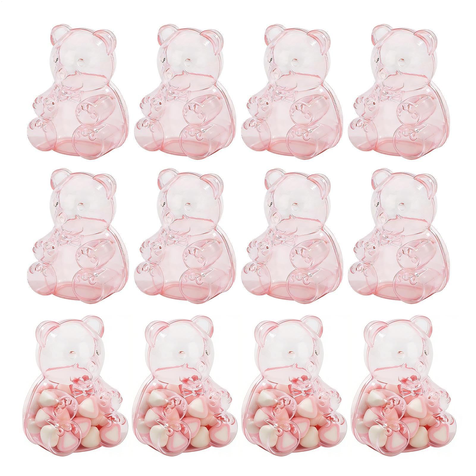 Recipientes de caramelos, tarros recargables para aperitivos, dulces, chocolates, perfectos para fiestas, bodas, cumpleaños, almacenamiento reutilizable para aperitivos y dulces