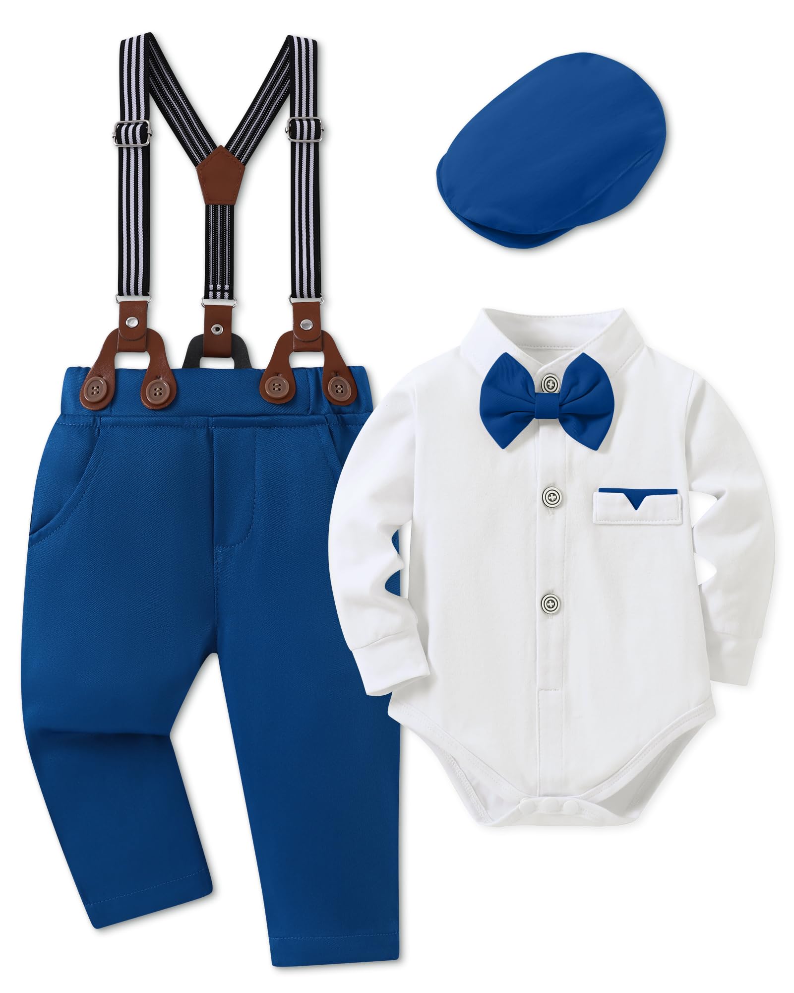 Baby Boy Clothes Suits 0-24M Infant Boys Wedding Baptism Outfit