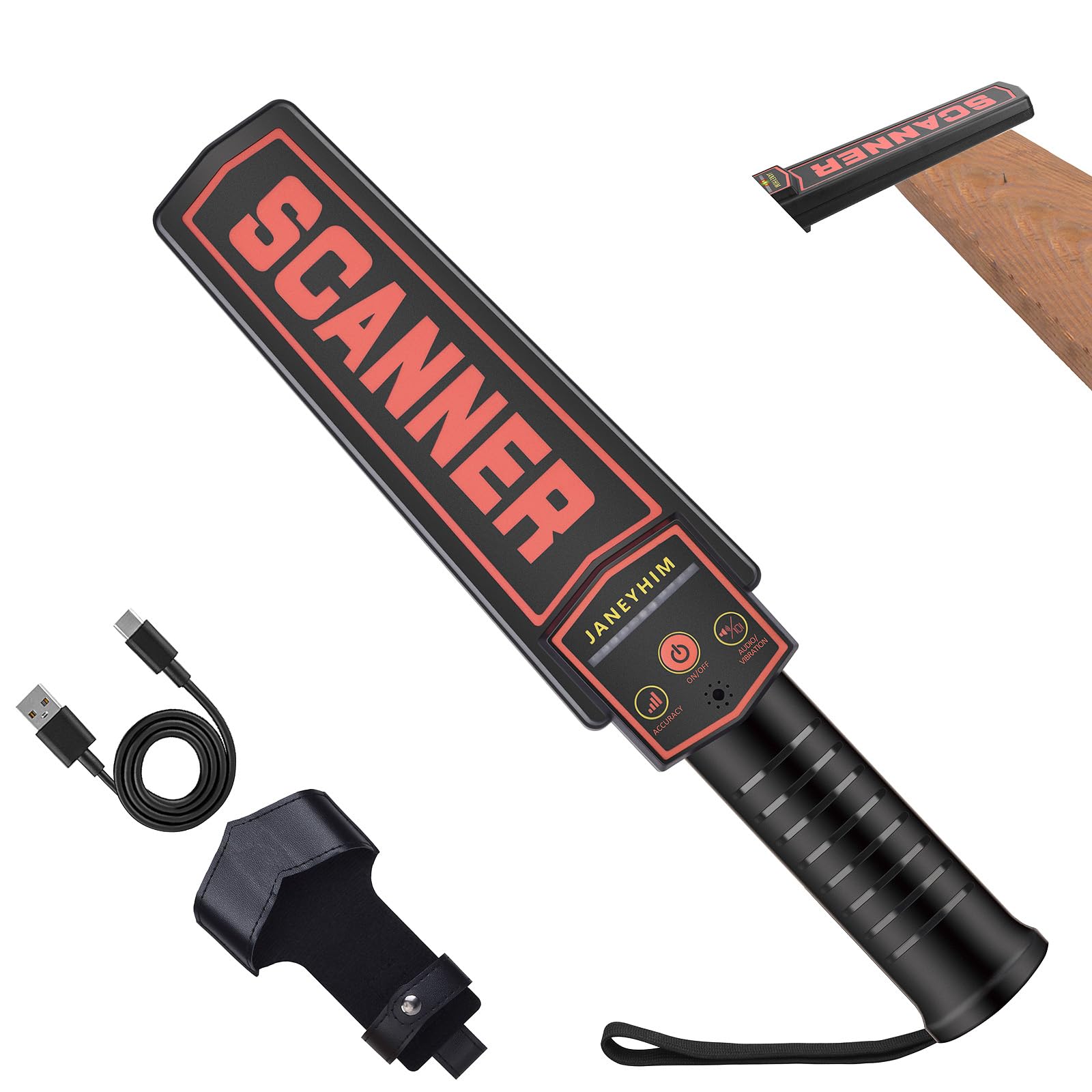 Amazon.com : JANEYHIM Handheld Metal Detector Wand Security