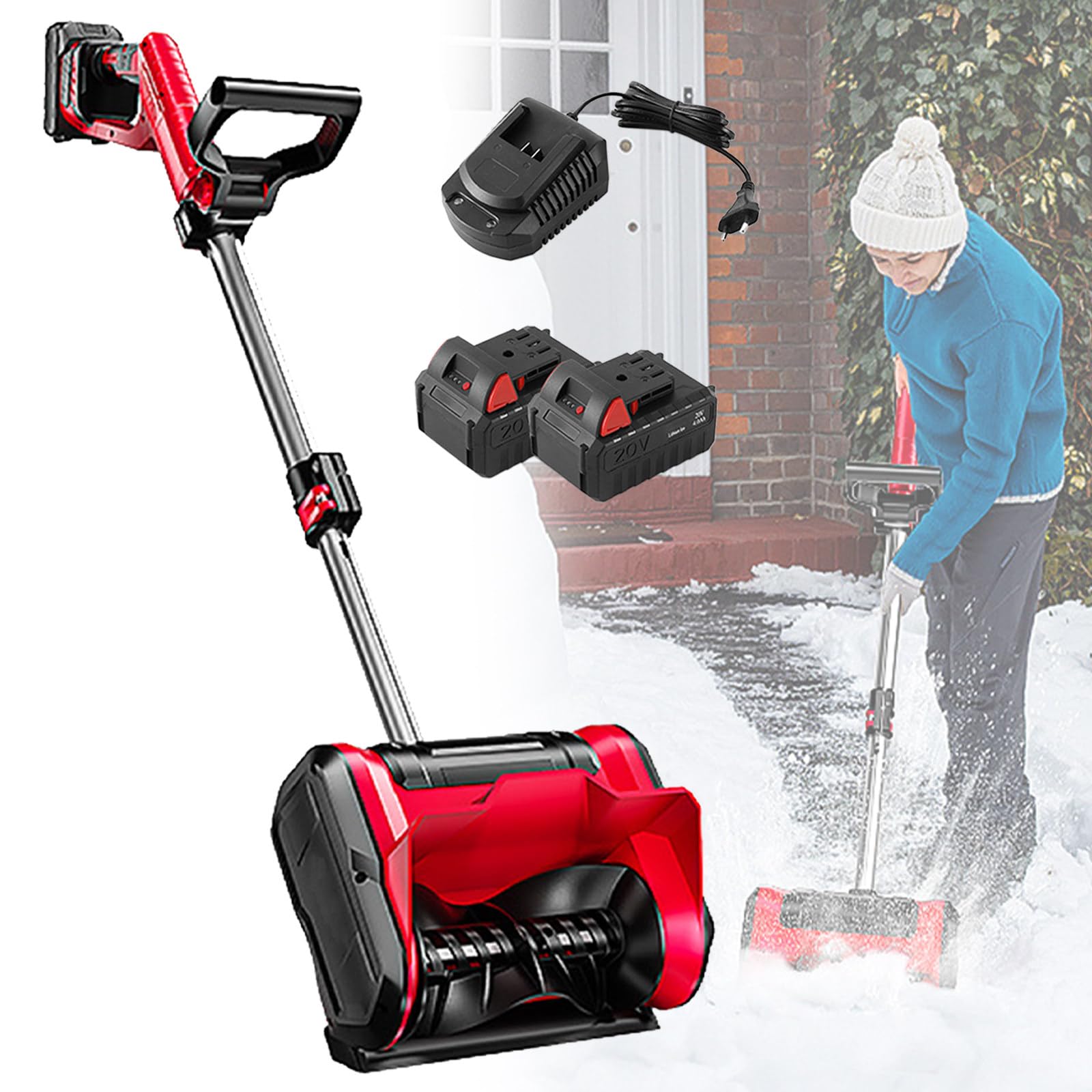 Pelle à Neige électrique sans Fil, souffleuse à Neige pour allée avec