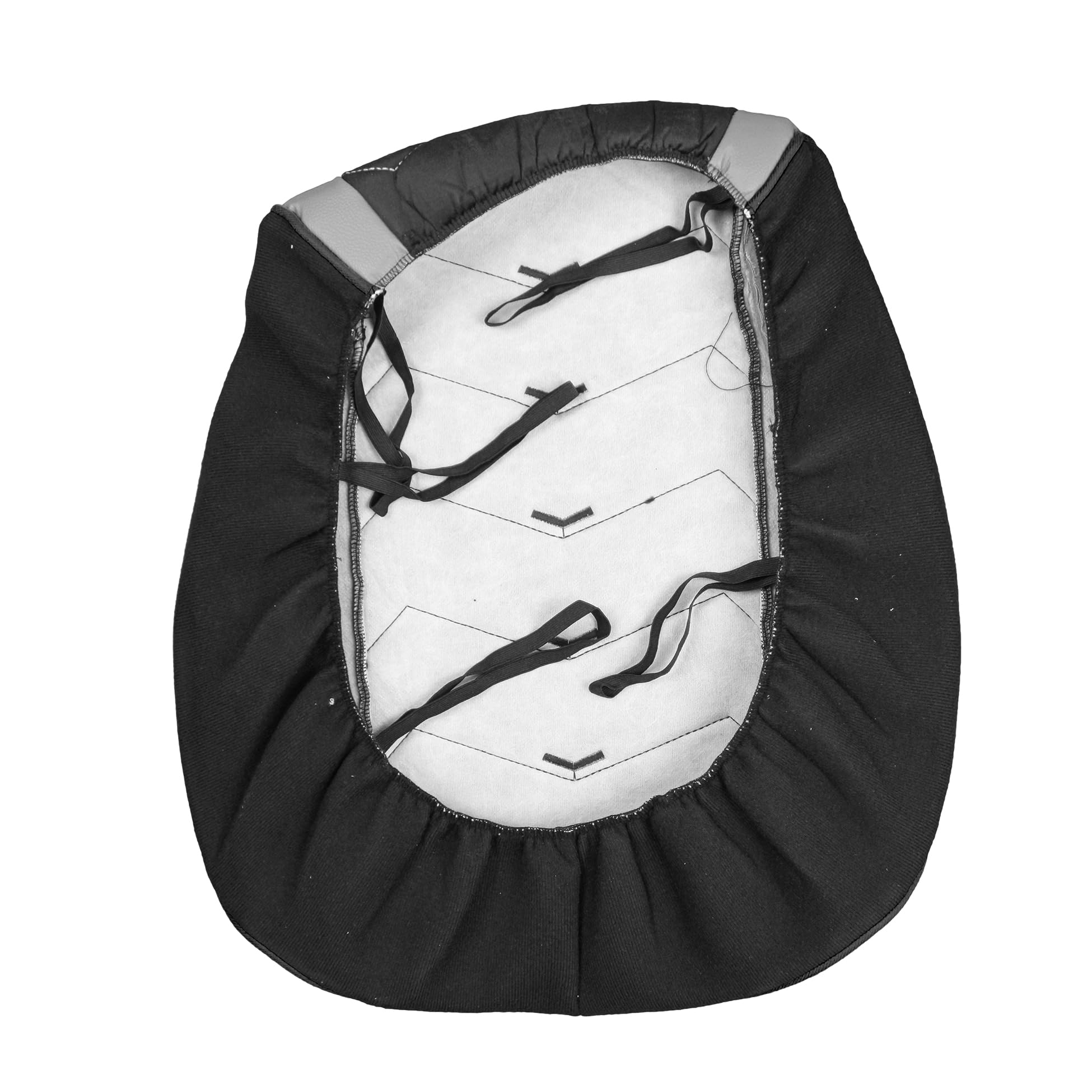 Generisch Fundas de Asiento Compatibles con DAF XF 106 y DAF CF Euro 6 Camiones 1+1, Forro de Cuero/Alcantara, Fundas Protectoras Negras con Gris
