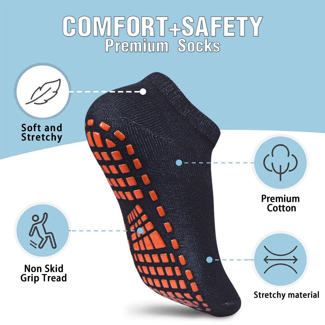 2 Paia Calzini Antiscivolo Yoga - Con Dita E Suola In Silicone - Uomo E Donna - Per Pilates E Fitness - Foto 8