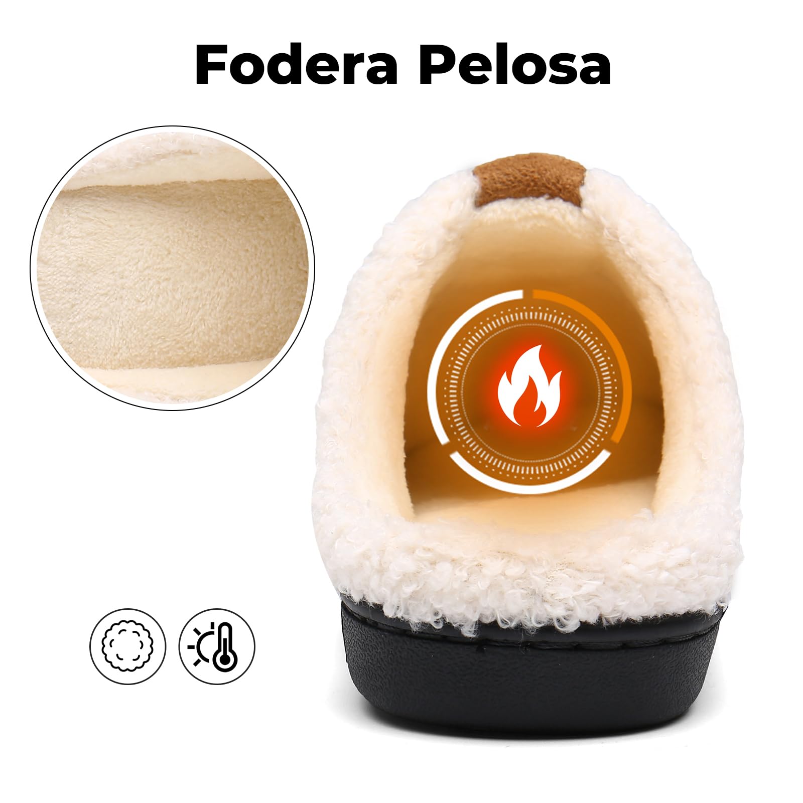 Mishansha Pantofole Donna Uomo Memory Foam in Caldo Cotone Scarpe da Casa