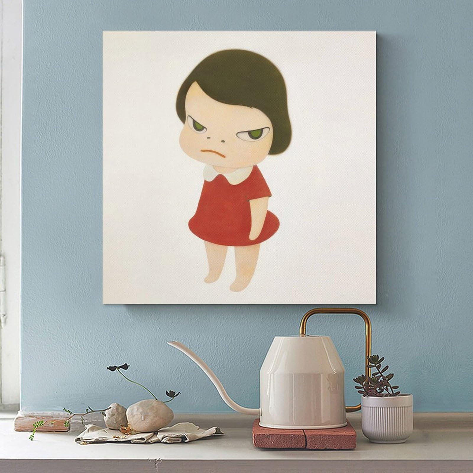 赤い服の少女 水彩画 赤い服の少女 文化遺産オンライン