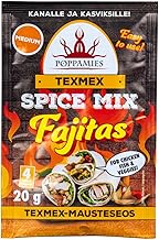 Poppamies Mélange d'épices pour fajitas Texmex - Végétalien, sans gluten, sans lactose - Piquant : moyen - 20 g