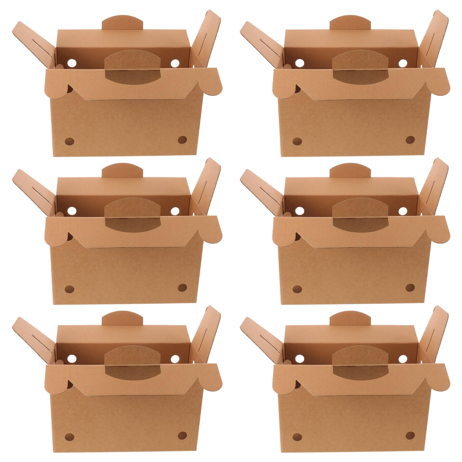 Caja de obsequio con asa para transporte de mascotas pequeñas y aves (pack de 6 unidades, LALAFINA)