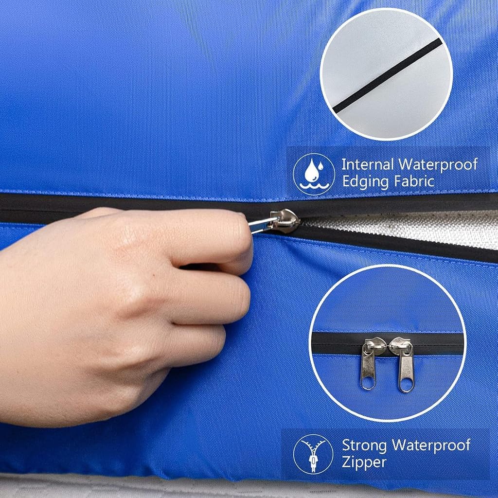 Mattress Bag for Moving, Queen Size Mattress Cover for Moving and Storage, Heavy Duty Waterproof Tarp with Handles and Strong Zipper(208 * 160 * 38cm/82 * 63 * 15in)