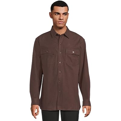Мужская рубашка L.L.Bean Chamois Shirt Traditional Fit deepest brown