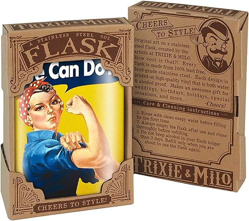 Miniatura 10 de Bebe Like a Lady - Frasco de acero inoxidable de 8 onzas para licor, viene en una caja de regalo, diseño a prueba de fugas, fácil de limpiar, 3.75 x