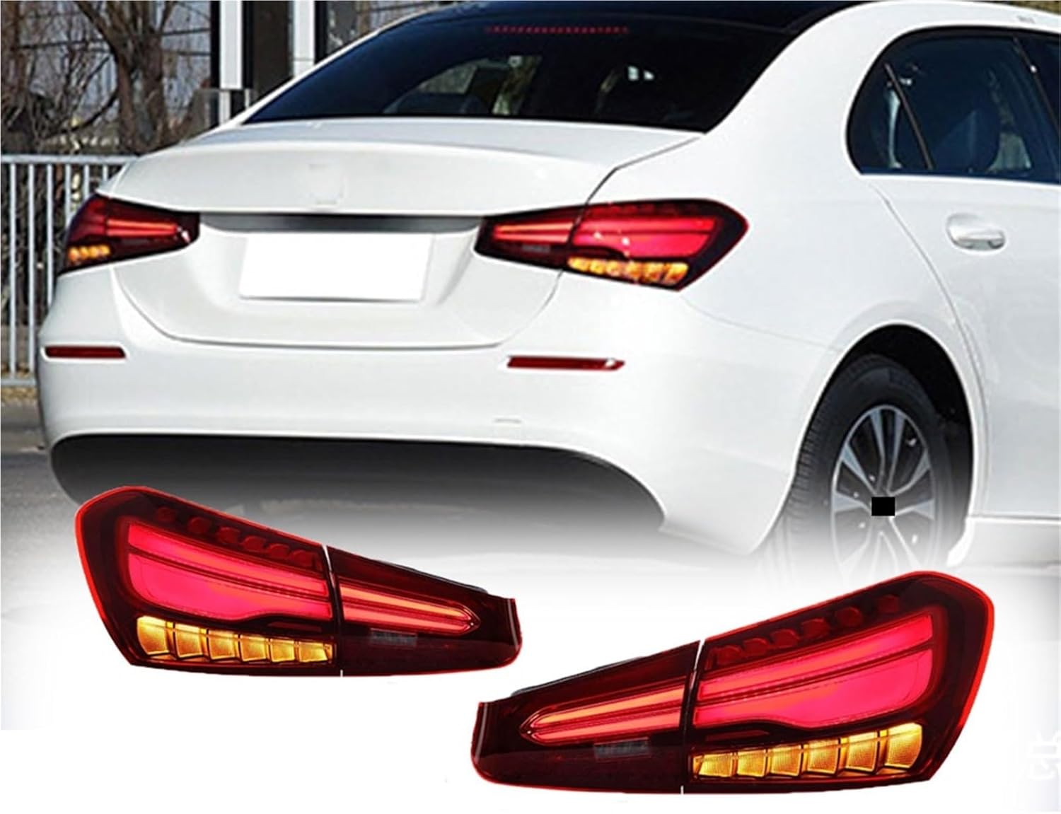 ブロンズ】車用LEDテールライト、メルセデスベンツW177 Aクラス2019