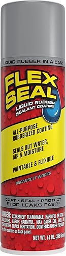 Miniatura 74 de Flex Seal - Sellador de 14 onzas, paquete de 2, transparente, detiene fugas, revestimiento de goma impermeable en aerosol, para canaletas, madera