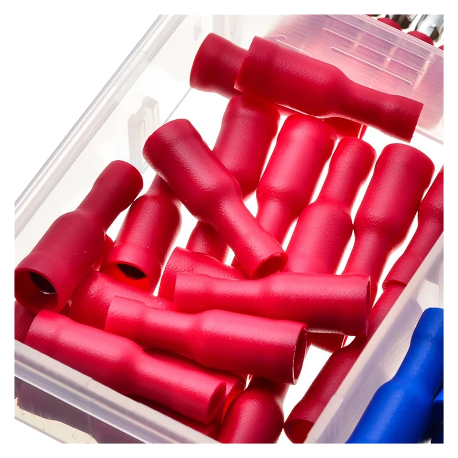200 terminali a crimpatura a freddo in PVC, connettori elettrici isolati, terminali maschio-femmina, set di connettori marini automobilistici.