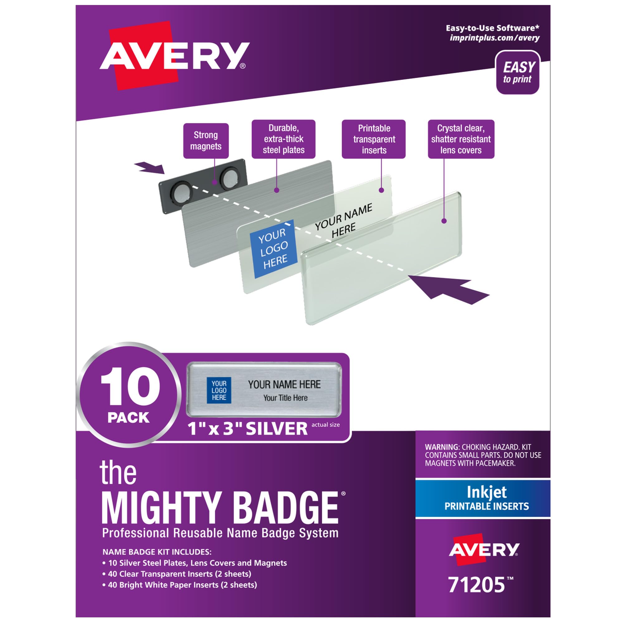 Avery Reusable Magnetic Name Badge System: A Practical Option for Office and Event Name Tags