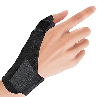 JOYVOX Thumb Support Brace for Men and Women - Adjustable Splint for Arthritis, Tendonitis, Thumb Pain Relief, and Wrist Support - Comfortable Thumb Stabilizer for Right and Left Hand