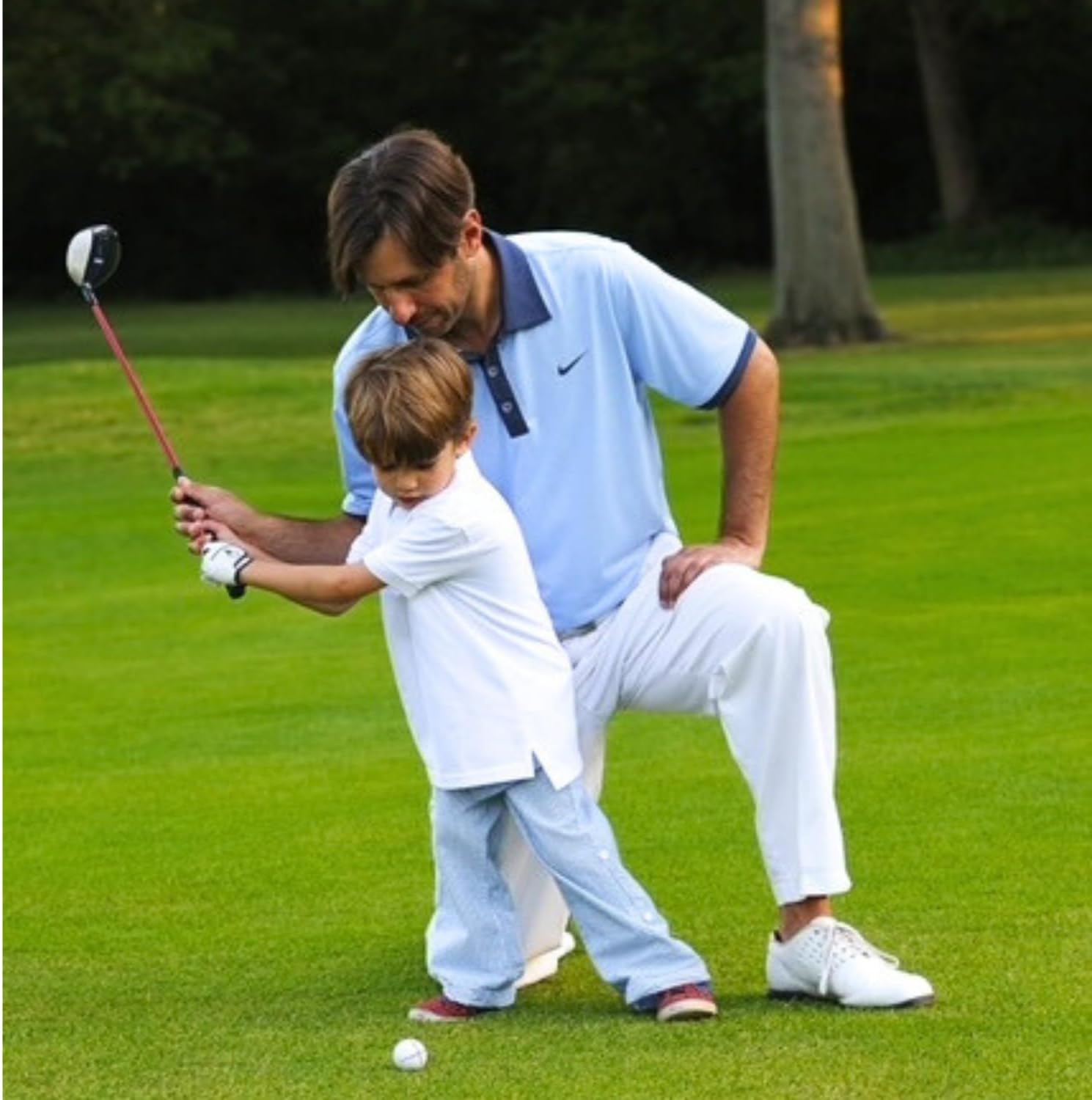 Toddler & Small Kids Golf Glove Ages 2-3, 4-5 & 6-7 Lefties and Righties XXS, XS and S, Superior Grip, Soft White with Smiling Golf Ball, Custest Glove for Children