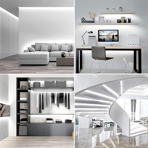 Miniatura 2 de YONIKU Tira de luces para dormitorio, tira de luces para armarios, tira de luces LED para interiores y exteriores, tira de luces LED impermeables