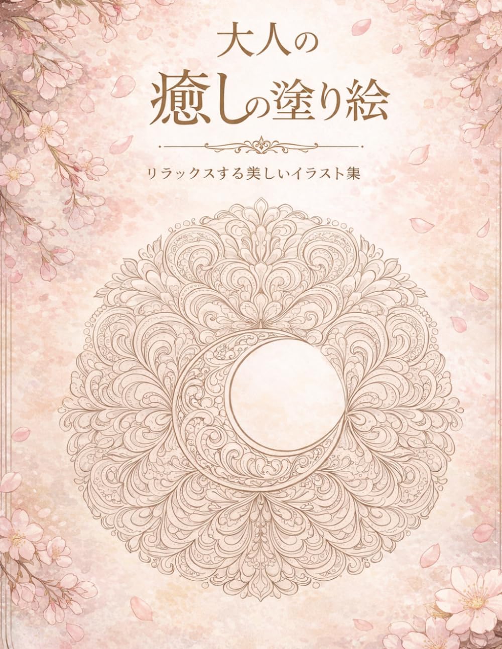 大人の癒しの塗り絵: リラックスする美しいイラスト集